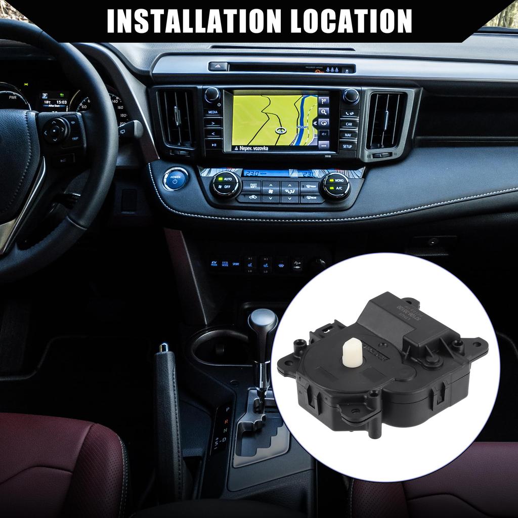 uxcell HVAC Blandeluftspjeldaktuator Kompatibel med Toy Ota 4 Runner Kompatibel med Toy Ota FJ Cruiser Foran Slitesterk Plast 1 stk Svart Nr. 8710635120