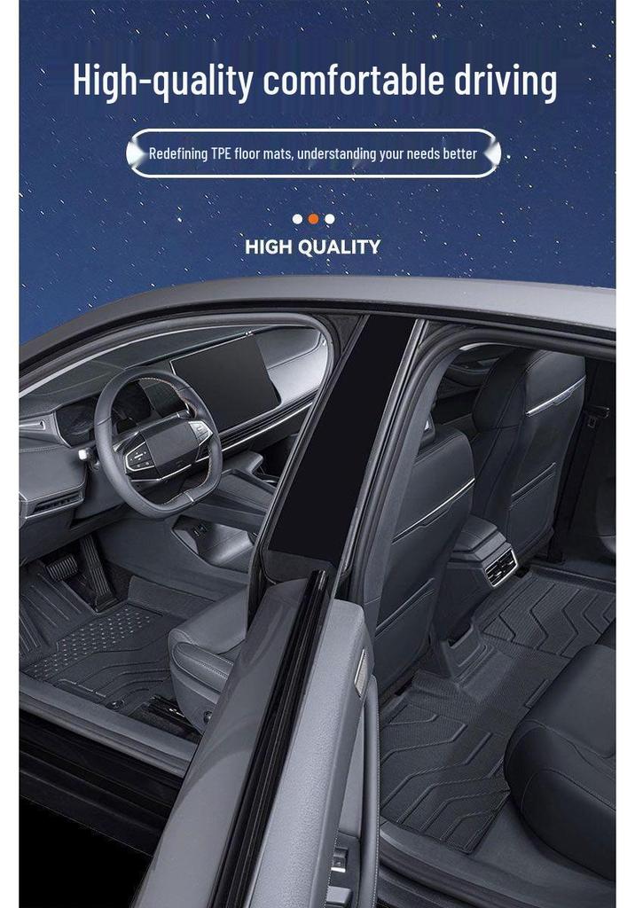 Cadillac CT5 TPE Floor Mats Set: Full Coverage Foot & Trunk Mats