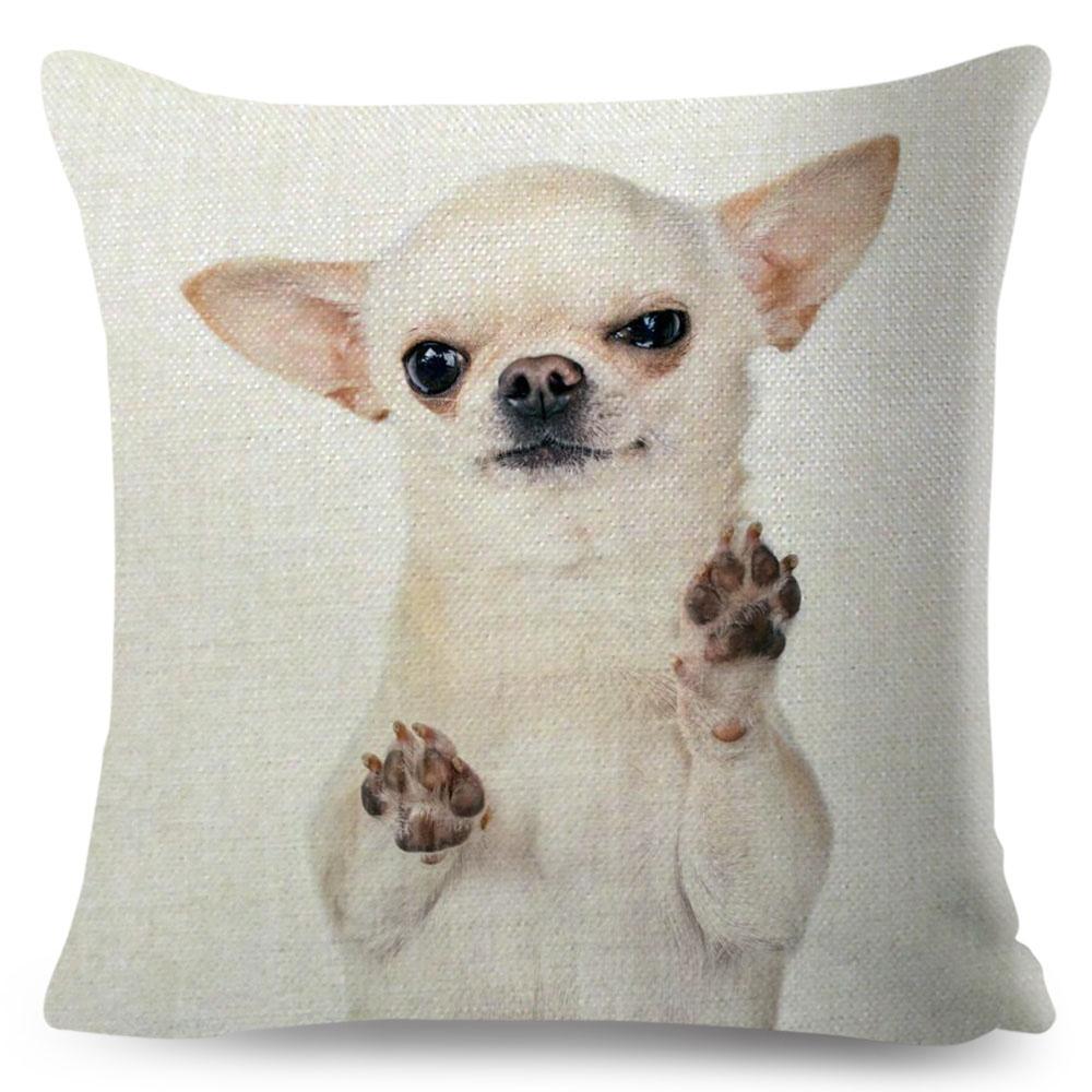 

Наволочка милый щенок чихуахуа наволочка украшение милое домашнее животное наволочка 50x50cm