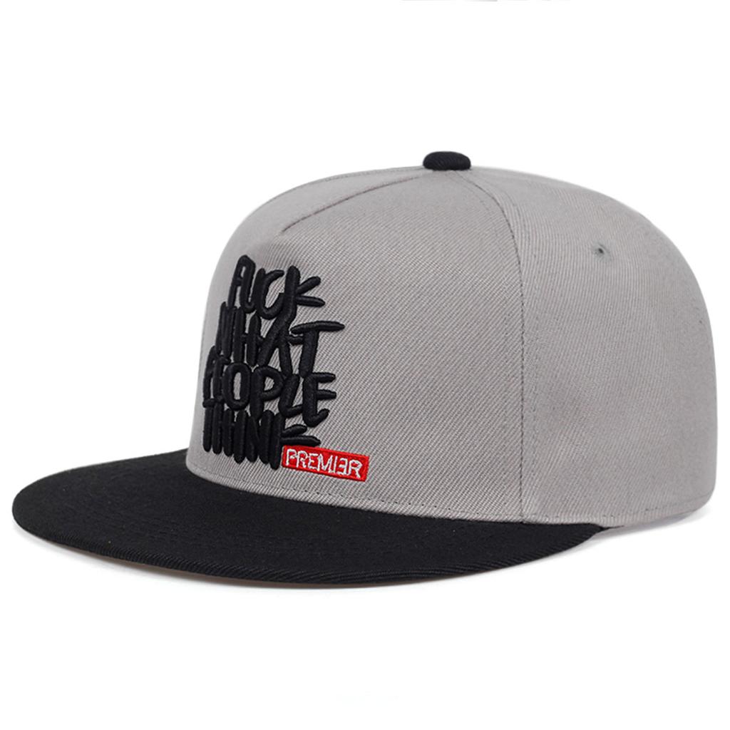 Personalized Letter Embroidery Men Hat Flat Top Punk Baseball Cap Snapback Caps Outdoors Fitness Hats Trucker Hat