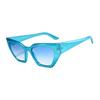 Cat'S Eye Retro Small Frame Sunglasses Street Niche Sunglasses Exaggerated Wear Plain Glasses