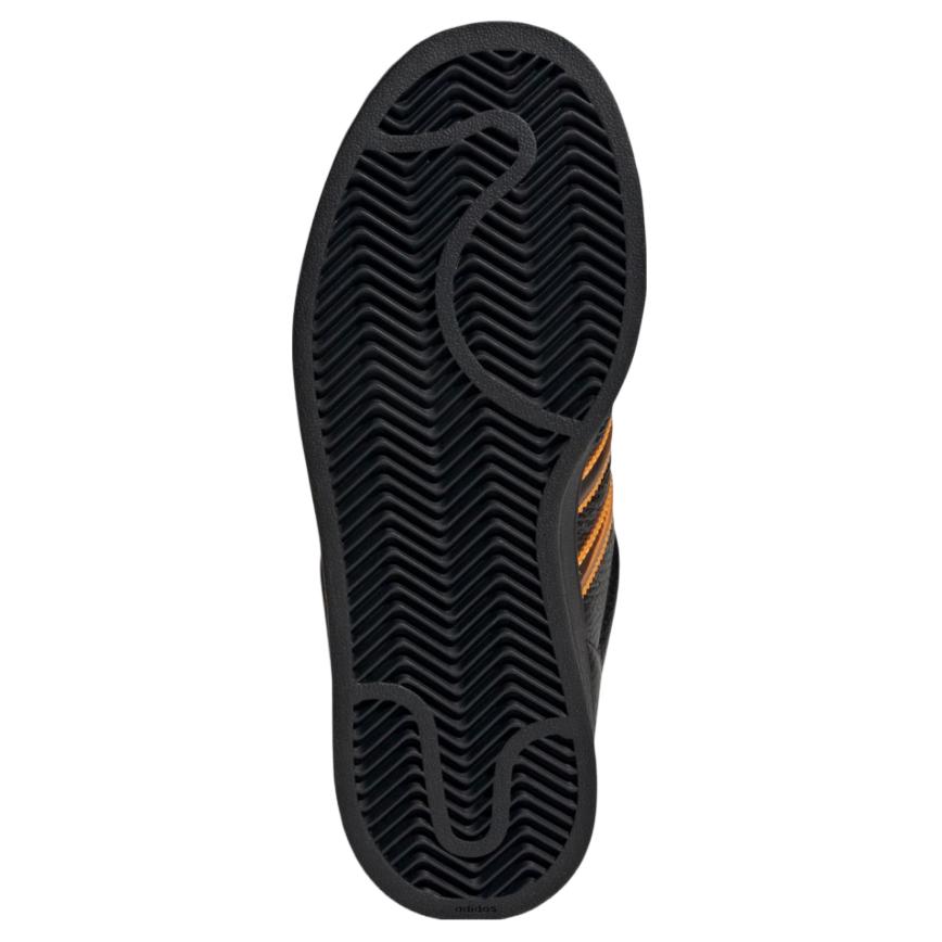 Adidas Superstar 2 Black Crew Orange Women Sneakers Core-Black Semi-Impact-Orange JQ6469