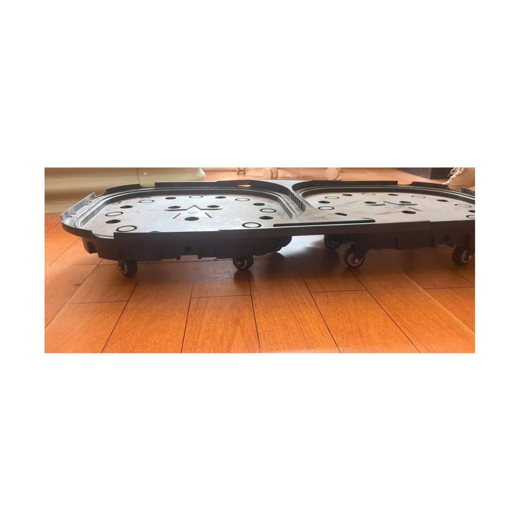 Metal Planting Box with Wheels for Vegetables & Flowers - Outdoor Balcony, Courtyard, Rooftop Use