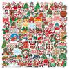 50/100PCS Cartoon Christmas Art Aesthetic Stickers Set for Kids Toy Diary Laptop Scrapbook Decoration Christmas Graffiti Sticker