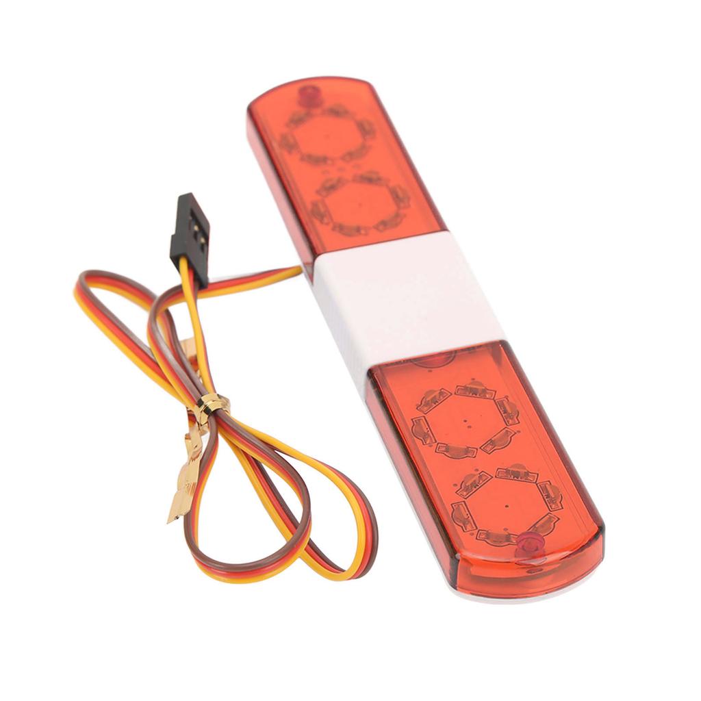 RC LED Police Light Simulation Design 4 Modes RC Police Flash Lamp LED Alarming Light for 1 8 1 10 RC Cars Red
