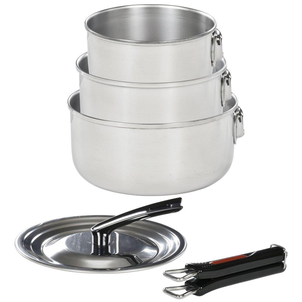 Wahei Freiz Folias One-Touch Cooker 3-Piece Set, IH Compatible, Stainless Steel, Made In Japan (FM-8157)