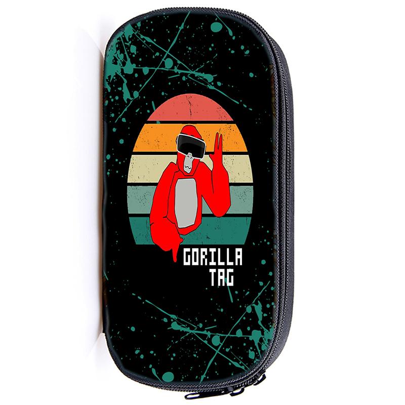 Gorilla Tag Monke Pen Bag Cartoon Monkey Stationery Box Pencil Case Cute Anime School Student Supplies Gift Stationary Organizer