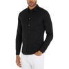Calvin Klein Solid Color Lapel Single Breasted Long Sleeve Shirt Men shirts Black J30J324614-BEH
