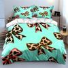 Cow-spotted bow elegance. Bedding sets Duvet covers Pillowcases(1* Duvet Cover 2* Pillowcases without duvet insert)