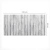 Non-slip Desk Mat with Wood Board Vintage Graphics 120X60 Cm