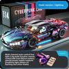 Compatible Cyberpunk Lamborghini Rc Car Building Toy With 800 Abs Plastic Pieces For Kids