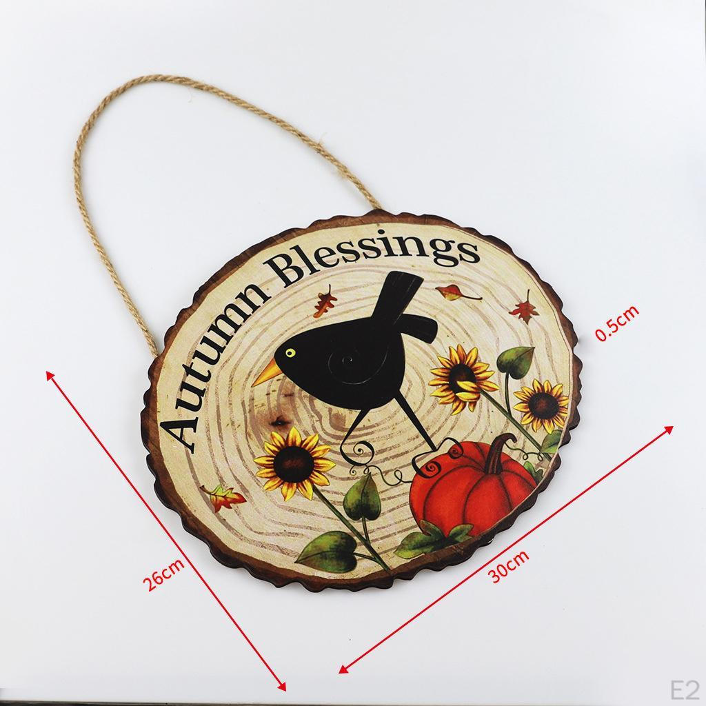 Autumn Fall Door Hanging Sign Harvest Decoration, indoor Use