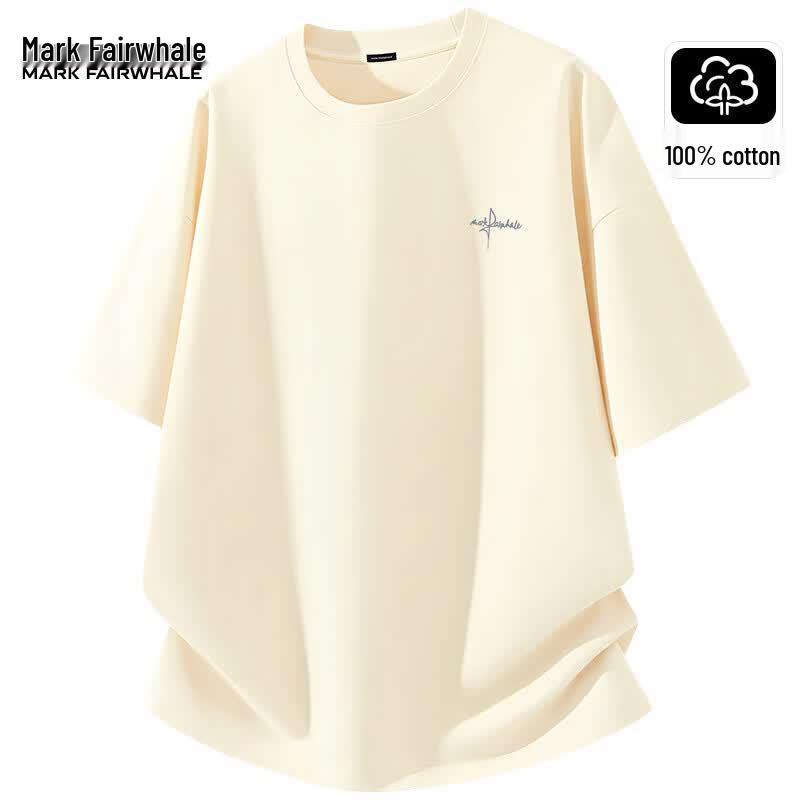 Mark Fairwhale Men's Cotton Loose Fit Short Sleeve T-Shirt