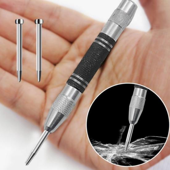 Impact Drill Bit with Non-Slip Grip Automatic Rebound Design Easy Operation Punch Tool Professional Drilling Tool