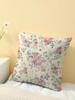 Vintage Pink Rose Floral Print Throw Pillow Cover, Cushion Case For Sofa Bedroom Living Room Couch Bed Office Chair Home Decor