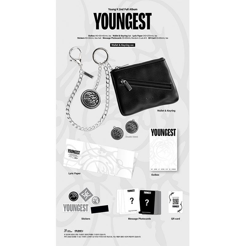 [Pre-order] Young K (DAY6) THE 2ND Album  - [YOUNGEST] Wallet & Keyring Ver. (Online Benefit)