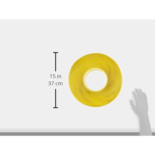 TRUSCO Hand Tightening PP Band 15.5mm X 1000m Roll Cardboard Pack Yellow TPP-155YD