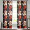 Christmas Winter Christmas Socks Curtains For Living Room Bedroom Home Decoration Window Voile Tulle Curtain Drapes