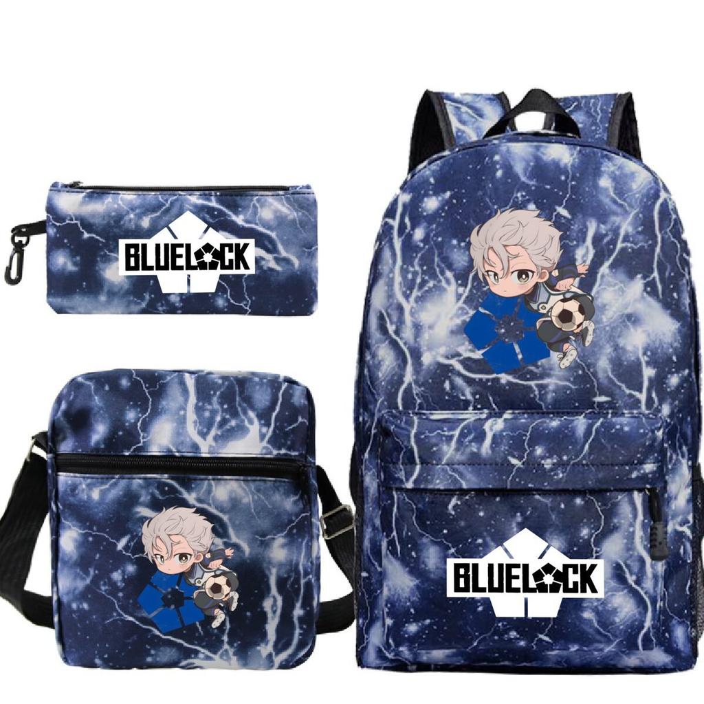 Japanese Cartoon Peripheral Printing Children'S Schoolbag, Primary And Secondary School Student Stationery Set, Shoulder Backpack Three-Piece Set