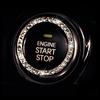 Crystal Engine Ignition Onekey Start Stop Push Button Switch Protective Cover Bling Girls Auto Accessories Car Interior Decor