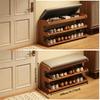 Shoe Cabinet Stool Upholstered Flip Top Shoe Storage Bench Entryway Hallway Cushion Seat Removable Shoe Rack Organizer Furniture