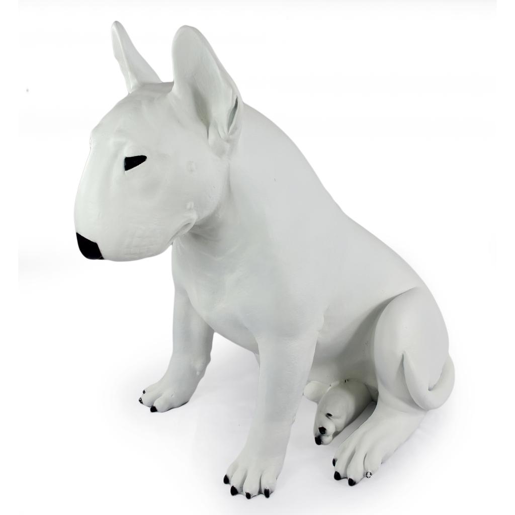 Bulterier, Bull Terrier Iii - Statuetka Psa W Naturalnym Rozmiarze, Figura W Skali 1:1, Posąg Do Ogrodu Marki Art-Dog