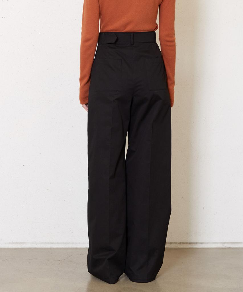 JUN BY JUN K Cotton Belted Pants_Black