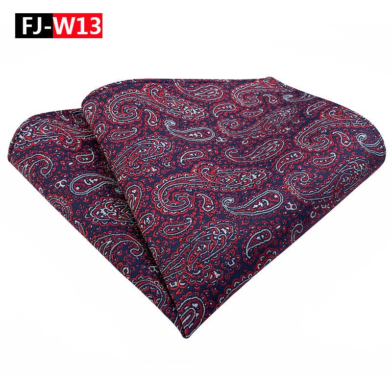 Fashionable Men's Paisley Floral Polyester Pocket Square for Suits (2025)