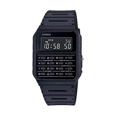 CASIO Standardní náramkové hodinky pro a Děti a Datum Data Zahraniční Model CA-53WF-1B Muži, Ženy, Děti, Dívky, Digitální, Displej, Banka, Kalkulačka, Černá,