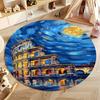Starry Night-Inspired Colosseum Rug for Living Rooms round carpet for home sofa bedroom, gift