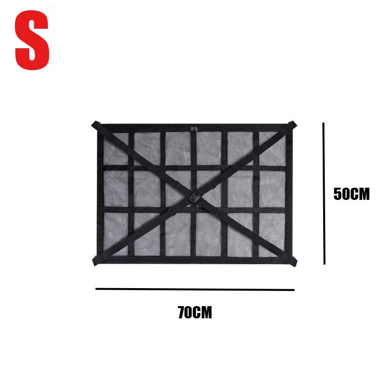 Car Ceiling Cargo Net Strong Load-Bearing Mesh Car Roof Storage Organizer Car Ceiling Net Storage For SUV Long Trip Camping