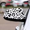 Animal Print Decals Adhesive PVC Flexible Stickers Decoration Car Rearview Mirror Sticker Mirror Trim Easy Installation