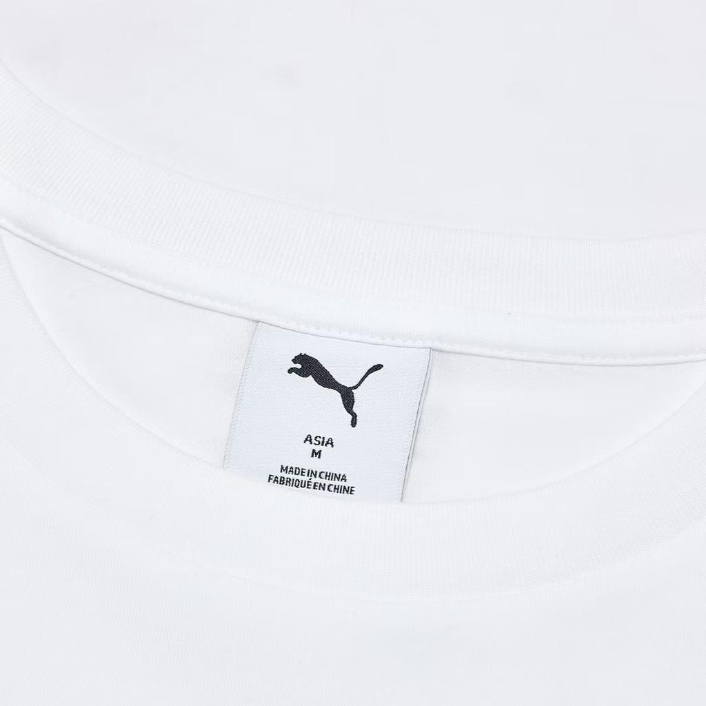 Puma Letter Logo Short Sleeve Round Neck T-Shirt Men tops 637335-02