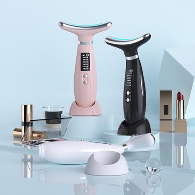 Household Neck Beauty Instrument Vibration Massage Colorful Light Neck Beauty Instrument Face Lift Neck V Face Introduction Instrument