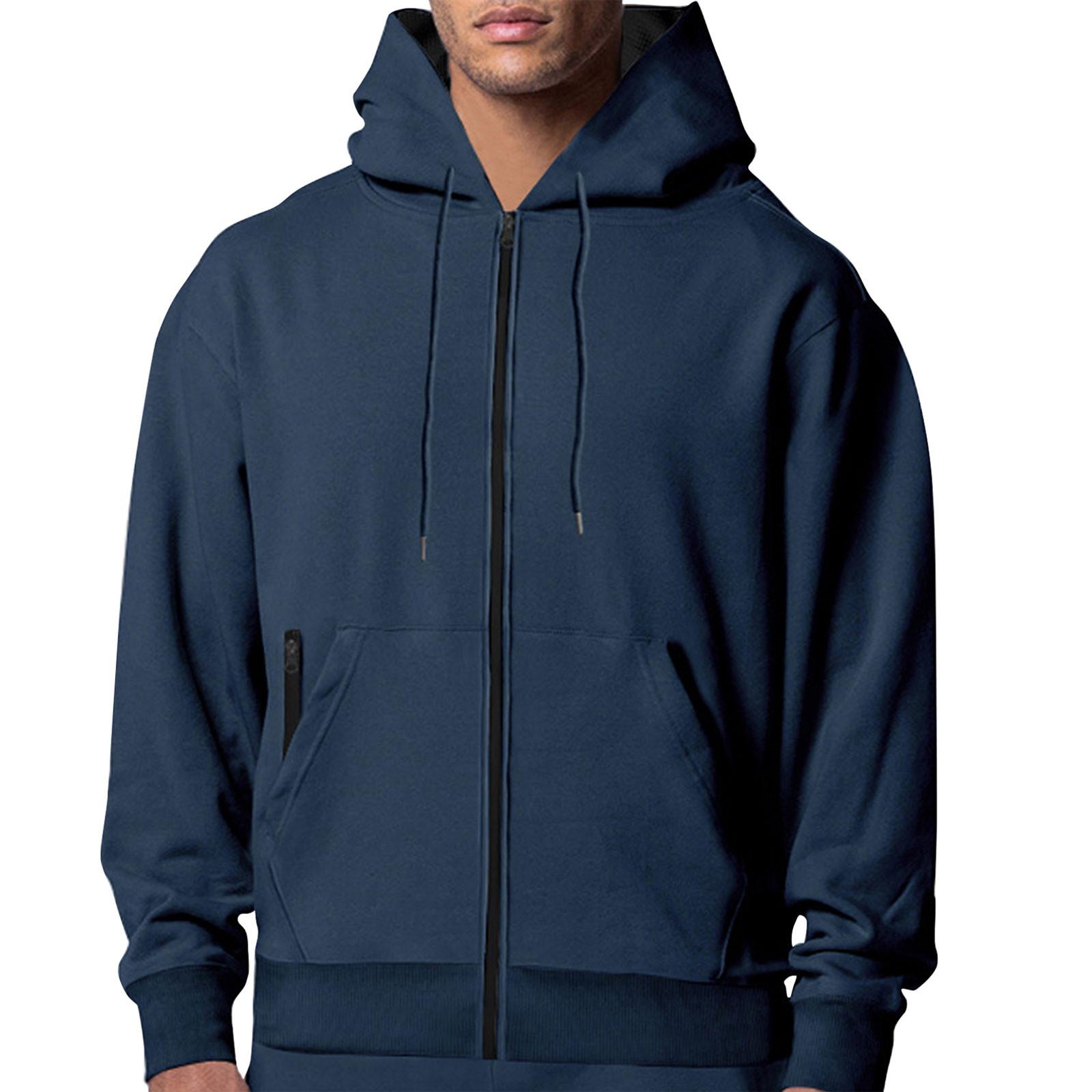 

Повсякденний одяг з капюшоном, пуловер з довгими рукавами, світшот з капюшоном L Темно-синій