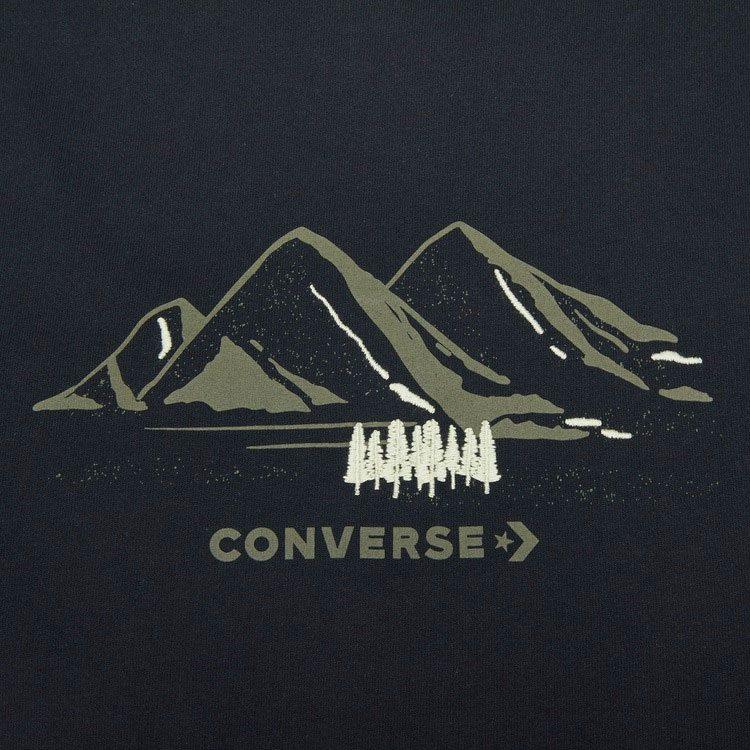 Converse Go Outdoor T Shirt Men's Black 10024357-A02
