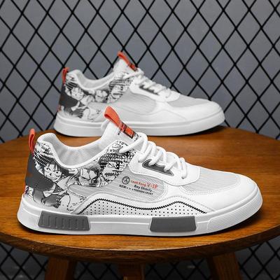Scarpe Piatte da Uomo alla Moda Estive Traspiranti Scarpe Casual Basse in Pelle da Uomo Scarpe da Ginnastica Sportive Uomo Tenis Masculino