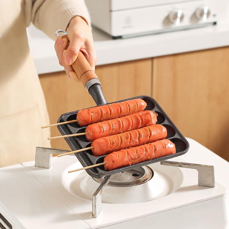 Чугунная сковорода-гриль для хрустящих сосисок Zhi Shi