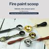 Wax Seal Melting Spoon Wooden Handle Copper Silver Spoon Making Wax Seal Tool