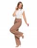Women's Linen Trousers, Wide, High Waist, Elegant, MORAJ S BEIGE