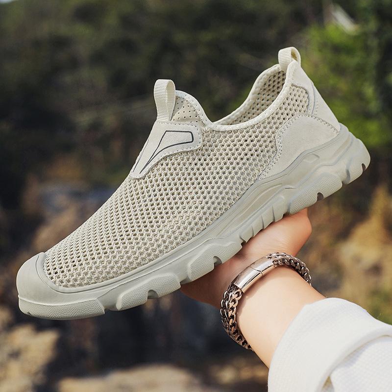 

Summer casual ultra-light sandals bag heel hole shoes soft sole non-slip one-pedal walking summer men s shoes 44 пісочний