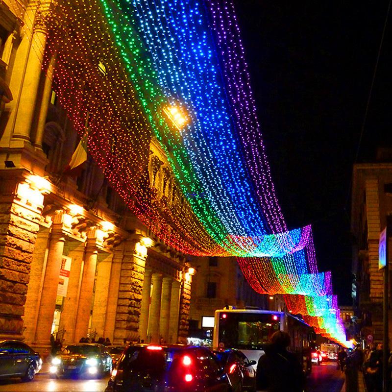 Outdoor Waterproof Starry Sky Color-Changing String Lights for Night Markets & Barbecues