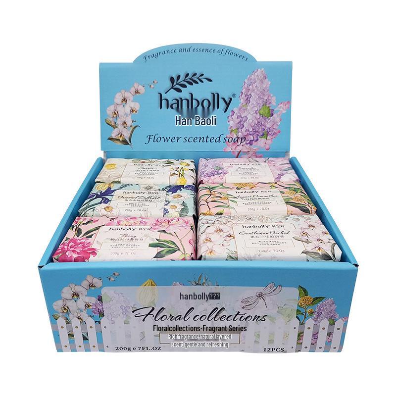Han Baoli Handmade Floral Scented Soap: Luxurious Fragrant Bath & Face Soap, Perfect for Weddings and Gifts.