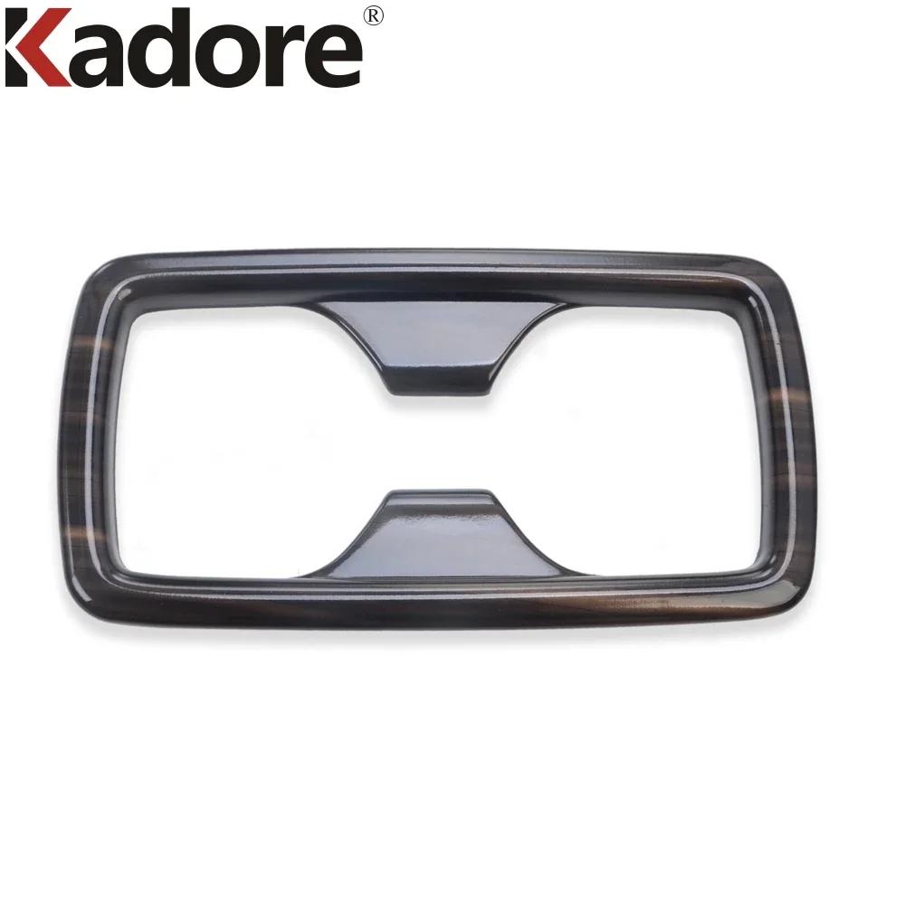 For Toyota RAV4 RAV 4 -   2024 Carbon Fiber Car Rear Seat Water Cup Holder Frame Cover Trim Interior Accessories