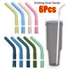 6Pcs Drinkware Straw Head Drink Blender Stick Silicone Suction Nozzle for 8mm Stainless Steel Straw