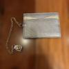 Used PRADA Saffiano Long Wallet Gold