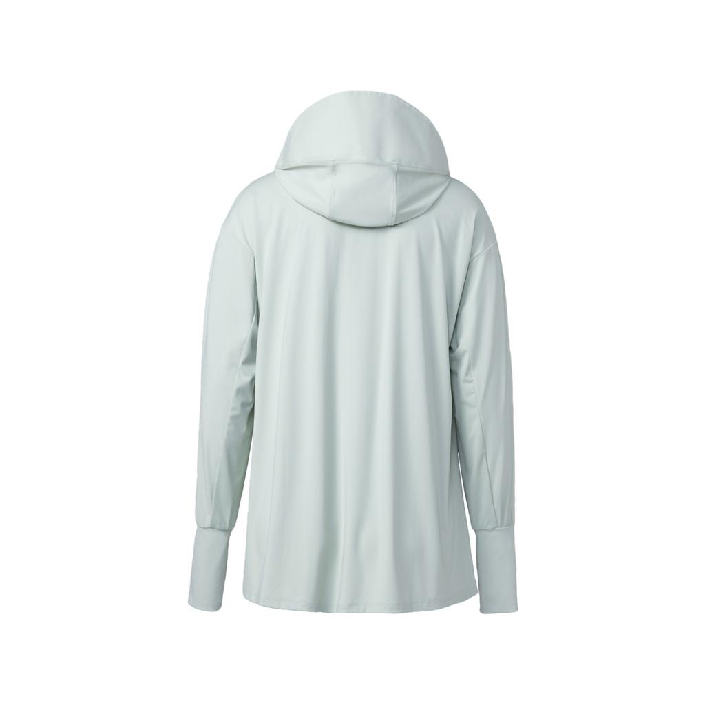 Li Ning Fitness Loose Cooling Comfortable Breathable Sun Protection Clothing Women tops Sheep-Fat-Green AFDVA74-3