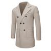 Autumn and Winter Men's Woolen Jacket Woolen Coat Casual Trench Coat