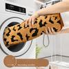 Leopard Print Sponge Bathroom Cashmere Thickening Mat Bath Non-slip Carpets In Wash Basin Bathtub  Floor Rug Shower Room Doormat Memory Foam 3D Pad