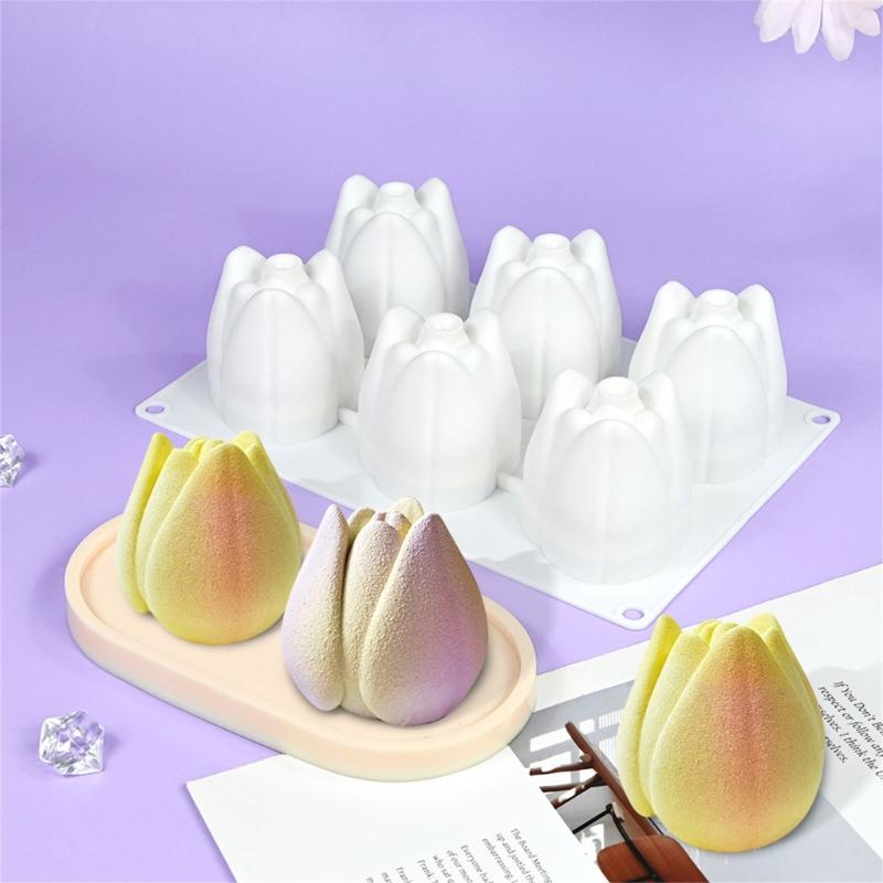 Multiuse Food Grade Silicone Tulips Molds Ideal For Romance Dessert DIY Crafts Holiday Celebration And Baking Accessories